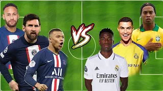 Mbappe Messi Neymar VS Ronaldo Ronaldinho Vinicius Long vs