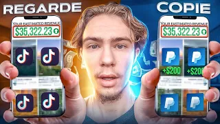 GAGNER 23,24€/heure en Regardant et en Copiant des vidéos TIKTOK (+10 000€ par MOIS !)