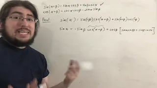 Proof of Sum and Difference Formulas for Sine, Cosine, and Tangent