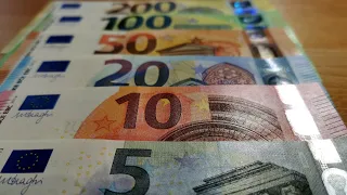 [4K] ALL Euro banknotes in 2021