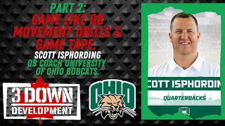 Simple and Effective Quarterback Movement Drills with Ohio Quarterbacks Coach Scott Isphording.