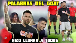 ¡INCREÍBLE! El Emocionante Discurso Que Dió Leo Messi En Miami 🤯