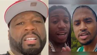 50 Cent REACTS TO Trey Songz PULLING OUT Jacquees DREADS In PHYSICAL Altercation “I TOLD YALL THEY..