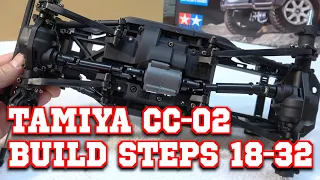 Tamiya CC-02 Mercedes Benz G500 / Build Video 3 / Steps 18-32