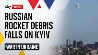Ukraine War: Russian rocket fragments fall on Kyiv