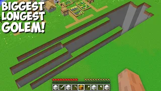 Where DOES THIS BIGGEST and LONGEST GOLEM PIT LEAD in Minecraft ? CURSED GOLEM TUNNEL !