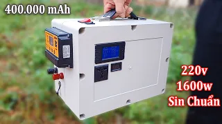 Trạm Điện Lưu Động 220v Năng Lượng Mặt Trời tự chế này nhiều người sẽ thích nó (có bán)