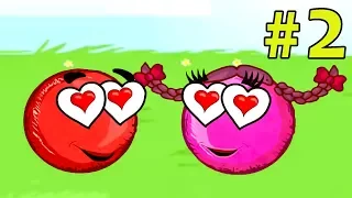 Несносный КРАСНЫЙ ШАР спасает любимую #2. Мультик ИГРА Red Ball 3 на Игрули TV