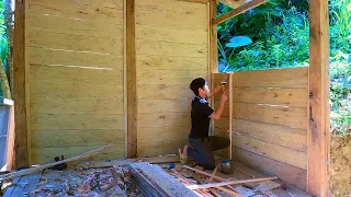 The 15th day to rebuild the wooden house, Build solid walls. Farms - Natural Life | Ep.454