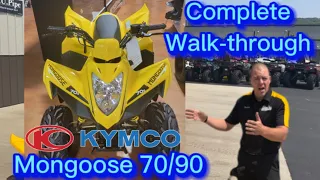 Everything you need to know about a KYMCO Mongoose, 70/90.  Must Watch!