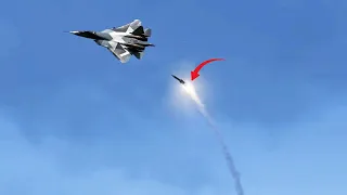 Today, Russian Fighter Jet Su-57 Shot Down by a Ukrainian Air Defense Missile System - ARMA 3