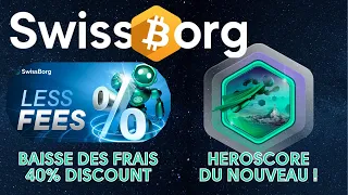 SwissBorg - #AwesomeAutomne, Baisse des frais 40%, HéroScore