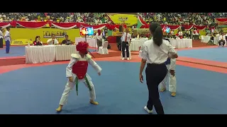 Everest Taekwondo championship 2 menang K.O. 17 des 2023.  Pasya ariegina sudut merah.