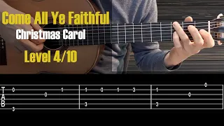 O Come All Ye Faithful - Fingerstyle Tutorial with TAB