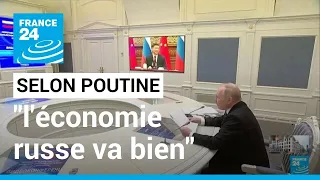 Selon Poutine, "l'économie russe va bien" : le PIB de la Russie s'est contracté de 2.1% en 2022