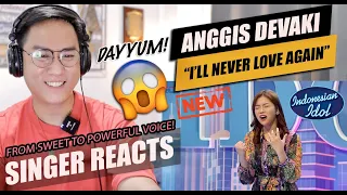 Anggis Devaki - "I'll Never Love Again" | Audition 1 | Indonesian Idol 2023 | SINGER REACTION