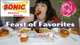 SONIC Drive In Feast of Favorites Mukbang Eating Show