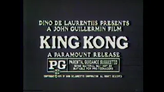 King Kong 1976 TV Spot