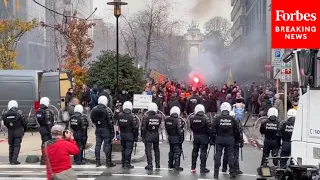 Violent Protests Against COVID-19 Lockdowns—35,000 In Brussels—Continue In Europe