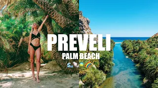 Preveli Palmen Strand auf Kreta 🌴 II Urlaub in Griechenland 2020