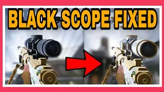 BLACK SCOPE FIXED ||This SECRET Setting change your SNIPER SCOPE BACK|||