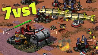 Red Alert 2 | Classic Allies Gameplay | (7 vs 1 + Superweapons)