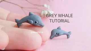 How to Make Little Grey Dolphins from Polymer Clay @beprettyme. Level Beginner