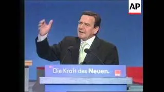 GERMANY: GERHARD SCHROEDER NAMED SPD CANDIDATE FOR CHANCELLOR