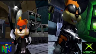 Conker Comparison (N64/Xbox) Matrix & Ending (60fps)