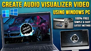 Create Stunning Audio Spectrum Visualizer Video for Free [2024 Method]🤯Step-by-Step Using Windows PC