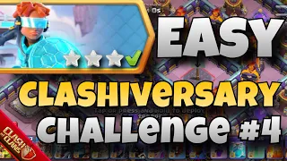 How to EASILY 3 STAR the Clashiversary Challenge #4 (Clash of Clans)