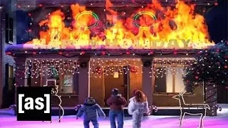 Lighting Up the Christmas Lights | Robot Chicken | Adult Swim