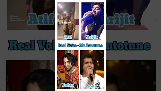 Atif Aslam And Arijit Singh , Jubin nautiyal And Sonu Nigam Real Voice | No Autotune #viral #shorts