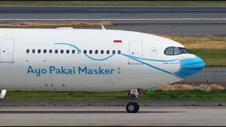 Garuda Indonesia Airbus A330-900 PK-GHG Landing at Tokyo Haneda 34L | HMD/RJTT | A330neo