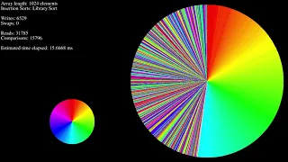 new sorting visualizer demo - color circle