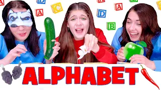 ASMR Guess The Food Challenge | Alphabet Mukbang By LiLiBu | Eating Sounds