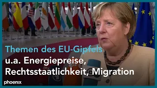 Statement von Bundeskanzlerin Angela Merkel vor dem EU-Gipfel am 21.10.21