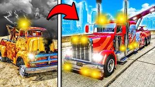 Repairing OLD BROKEN Tow Truck in GTA 5!