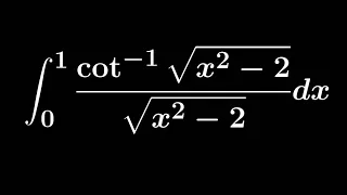 A RIDICULOUSLY AWESOME INTEGRAL!