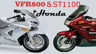 Honda VFR800 & Honda ST1100 Pan European.