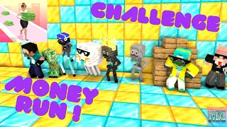 Monster School [Money Run 3D] Challenge #Minecraft Animation