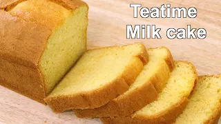 Soft & Spongy Teatime Milk Cake Recipe | Easy Tea Time milk cake