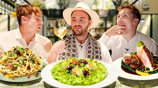 Brits try the best risotto in Italy!