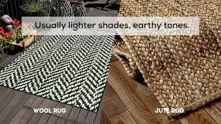 Difference between Jute and Sisal rugs | Jute & Sisal rugs #JuteAndSisalRugs #JuteVsSisal #rugs