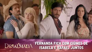 A Desalmada - Fernanda fica enciumada com Rafael e Isabela juntos
