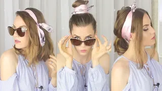 TOP 11 WAYS to tie a scarf on your head / Hair with a scarf/ Suzi Sky