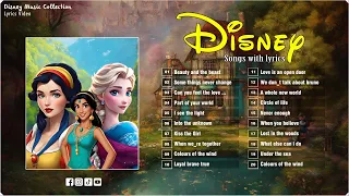 New Walt Disney Songs Playlist 🍒 The Ultimate Disney Classic Songs 🍒 Disney Music 2024