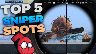 TOP 5 BEST SNIPER SPOTS | PUBG Mobile