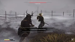 Ghost of Tsushima Duel in the Drowning Marsh (Jin vs Yasumasa Ronin)