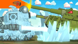 Ice Kingdom. Freezer vs Artillery Monster. Cartoons about tanks